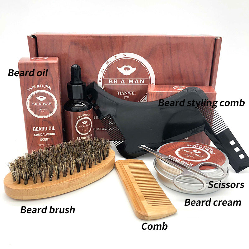 Complete Beard Grooming Gift Set – Sandalwood Edition