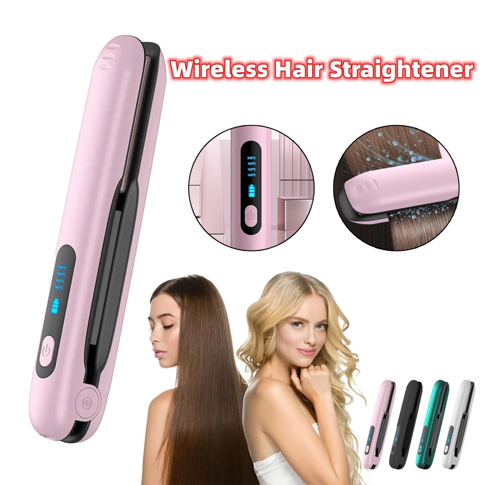 Wireless Hair Straightener &amp; Curler